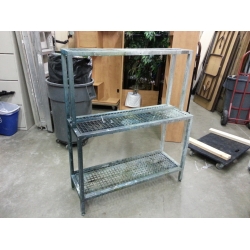 Aluminum Wash / Paint / Silkscreen Rack, 44 x 16 x 53.5 in.